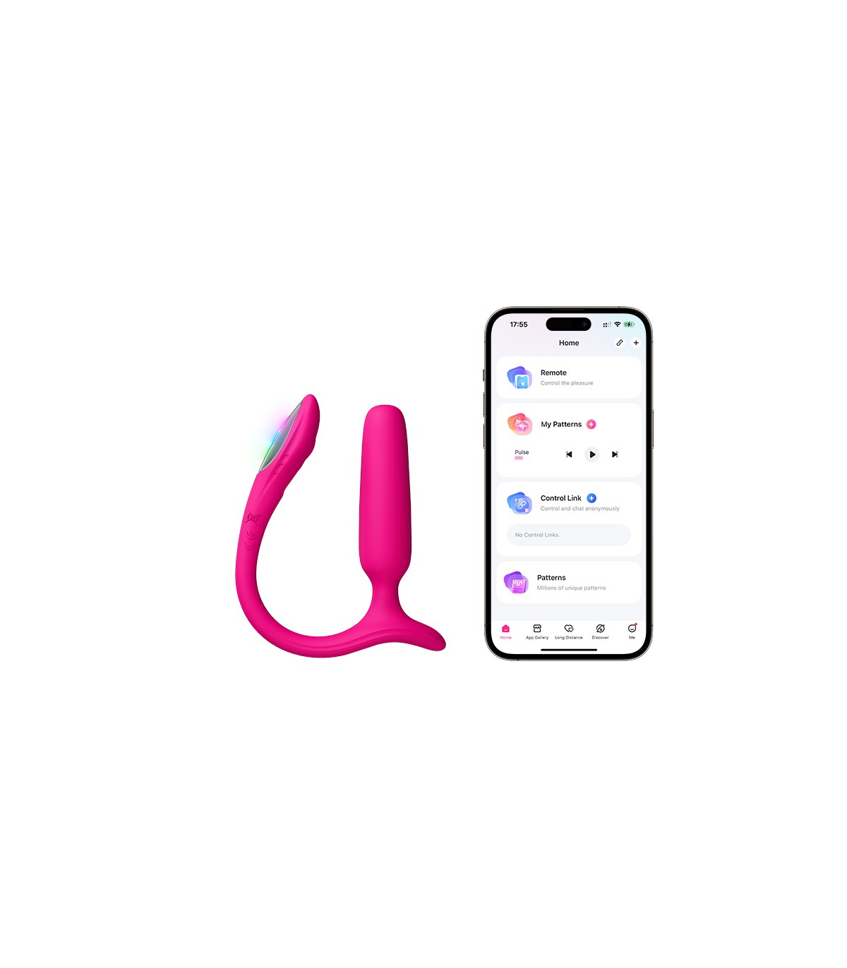Lovense Lush Anal control mediante aplicación