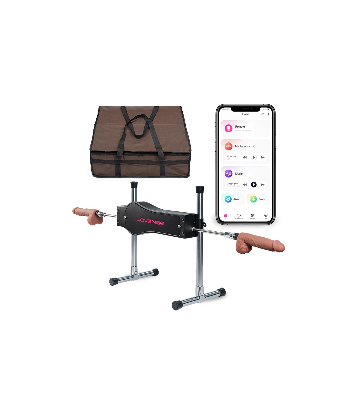 Lovense Sex Machine con caja y accesorios