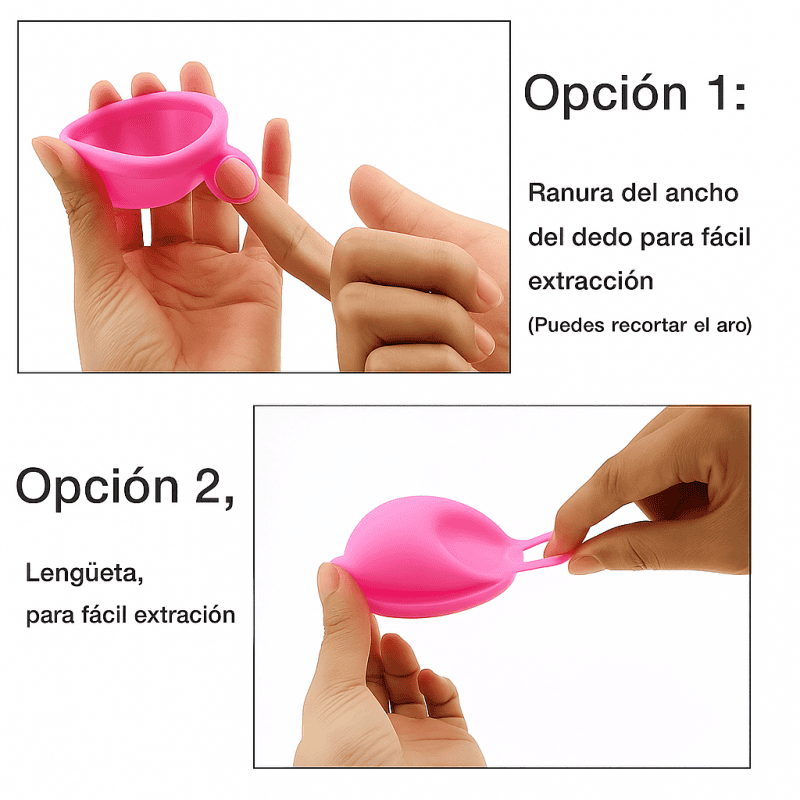Disco Feminy Menstrual Cup Apta para penetración con anilla fácil extracción - Imagen 5
