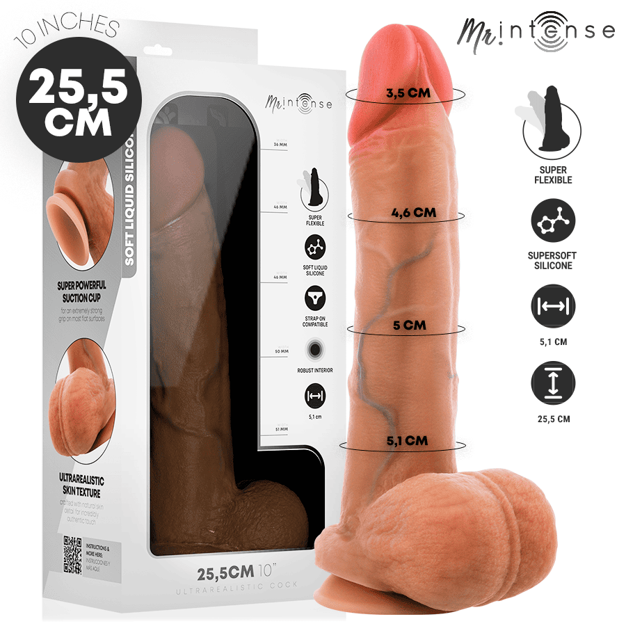GARY XL DILDO SILICONA 25.5 CM -Ø- 5.1 CM