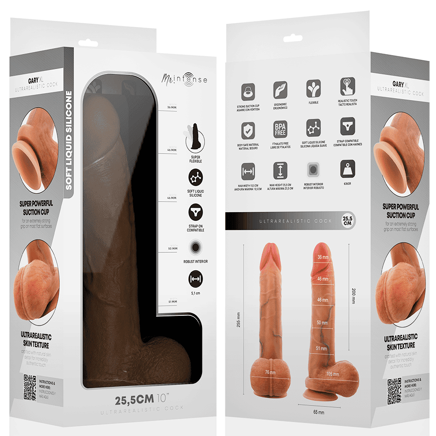 GARY XL DILDO SILICONA 25.5 CM -Ø- 5.1 CM