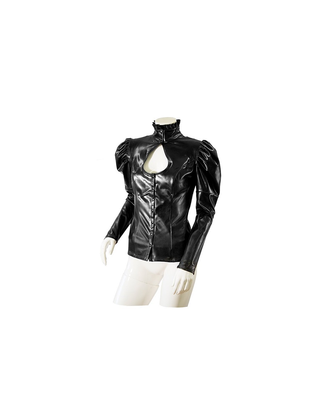 Detalle de la chaqueta GP Datex dominatrix negra