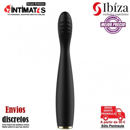 Vibrador flexible punto G IBIZA de silicona con cabezal adaptable