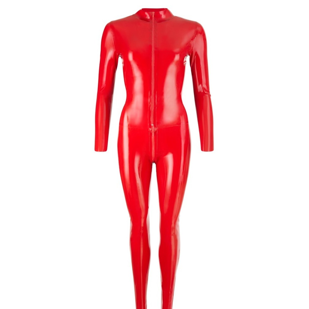 Presentación del mono de látex rojo LATE X