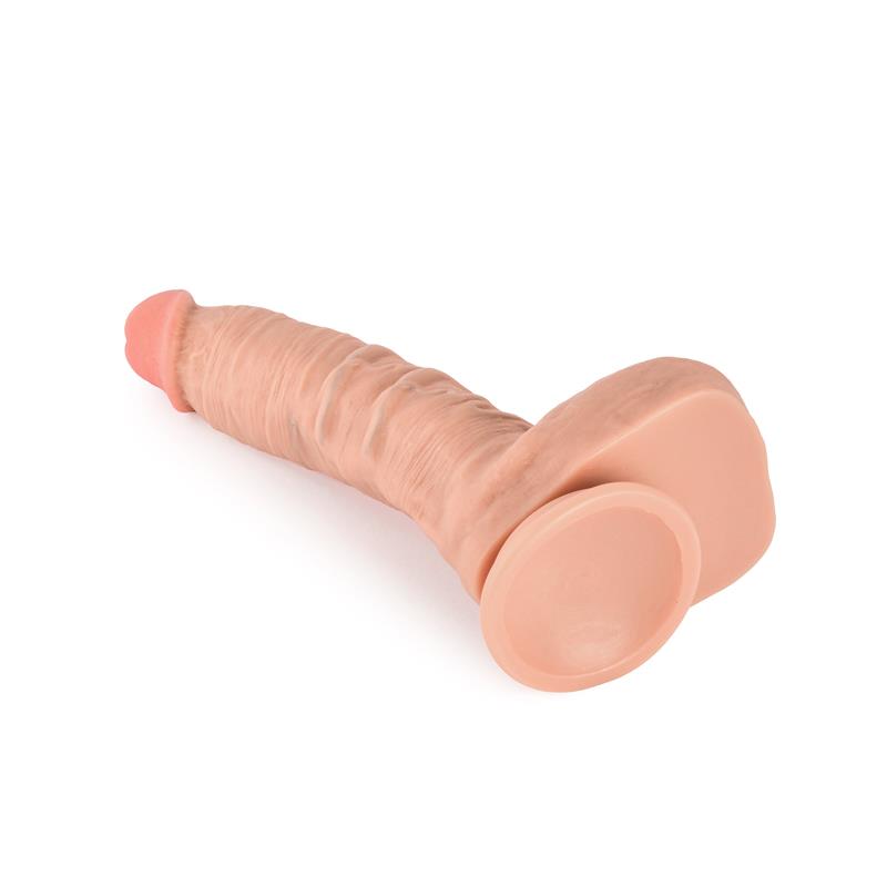 XISE Claude dildo de doble densidad con ventosa 21,5 cm — Imagen 2
