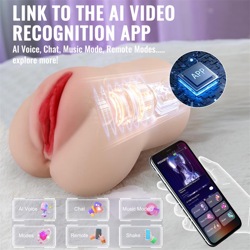 XISE Eliza Vagina y Ano con Vibración, Thrusting y APP 1,83 kg — Imagen 5