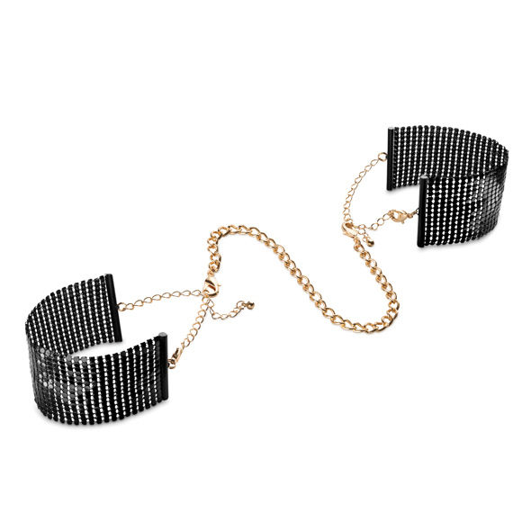 Désir Métallique: esposas de malla negras Bijoux Indiscrets