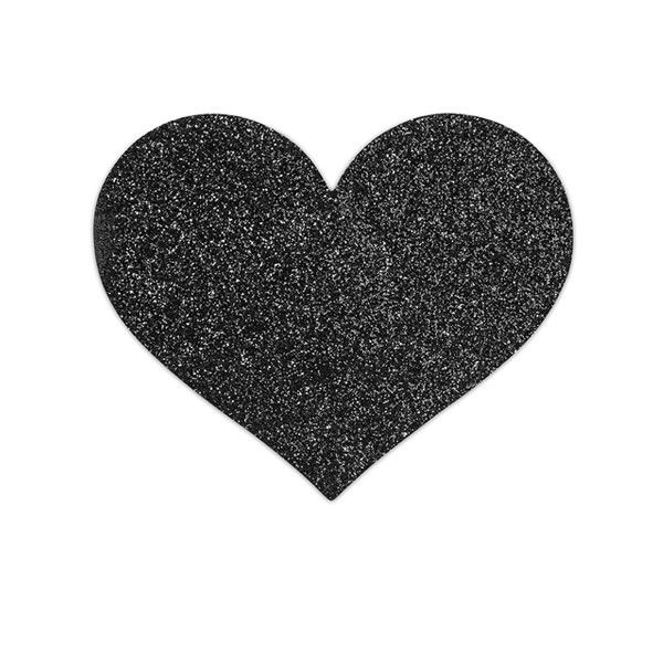 Flash corazón negro: cubrepezones Bijoux Indiscrets