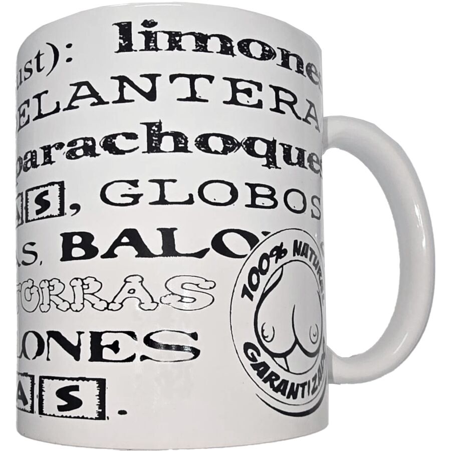 Taza de sinónimos de tetas 370 ml de Diablo Picante