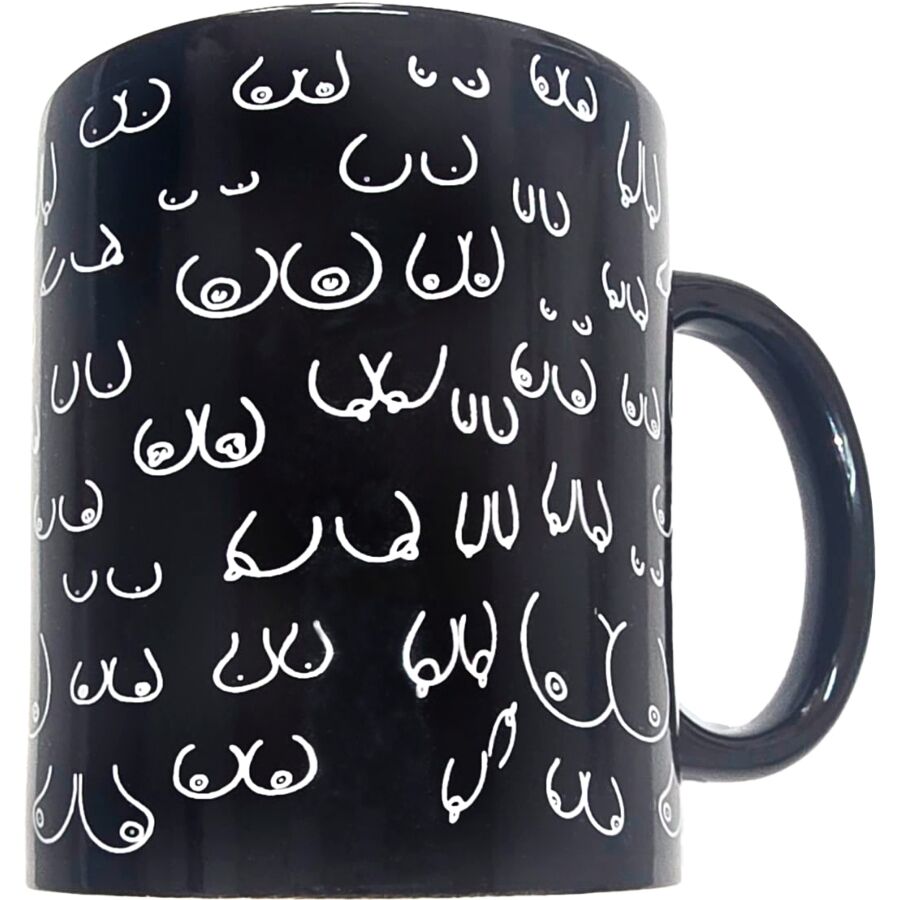 Taza negra de tetas 370 ml de Diablo Picante
