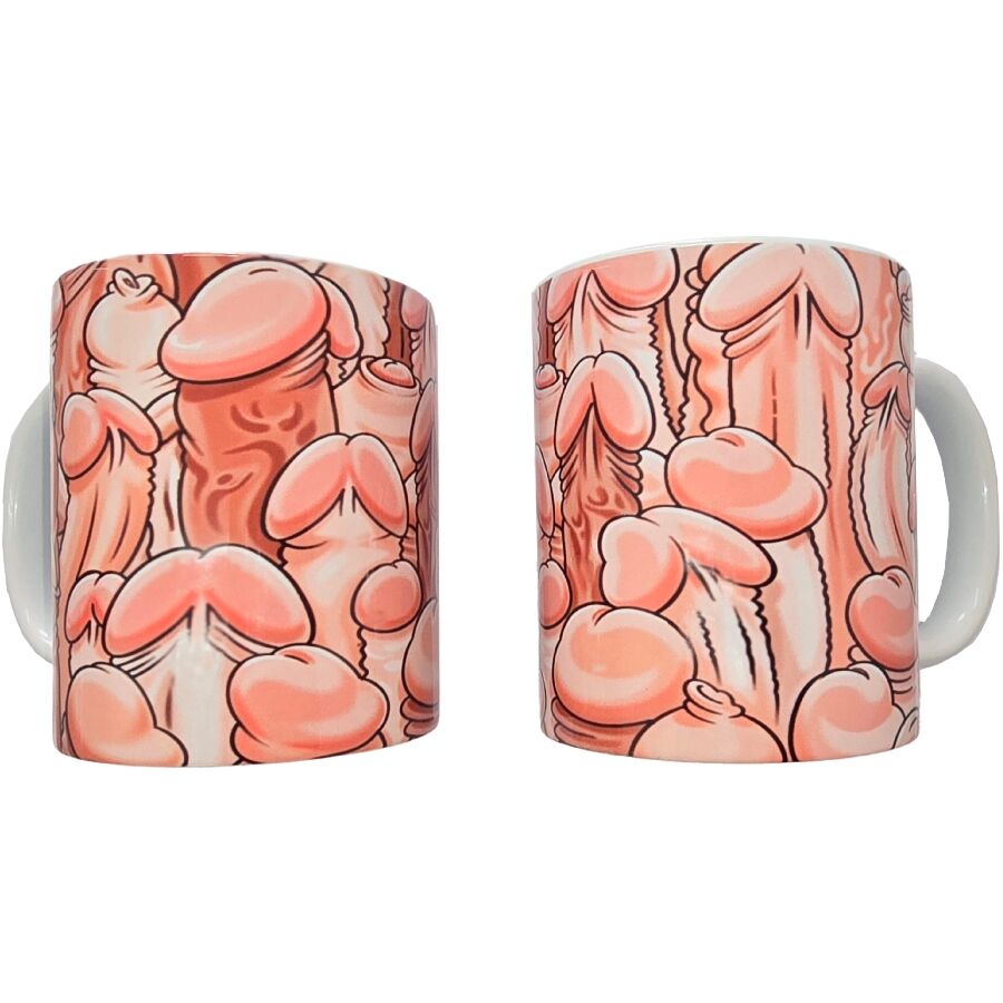 Taza de penes a color 370 ml de Diablo Picante