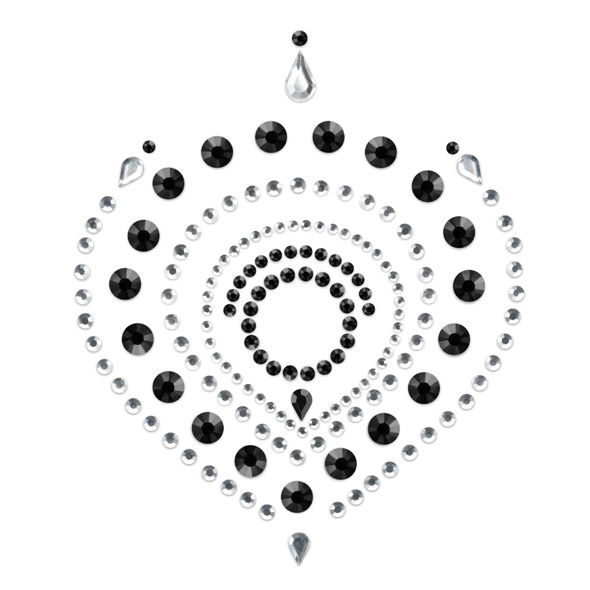 Flamboyant: joyería corporal negro y plata Bijoux Indiscrets