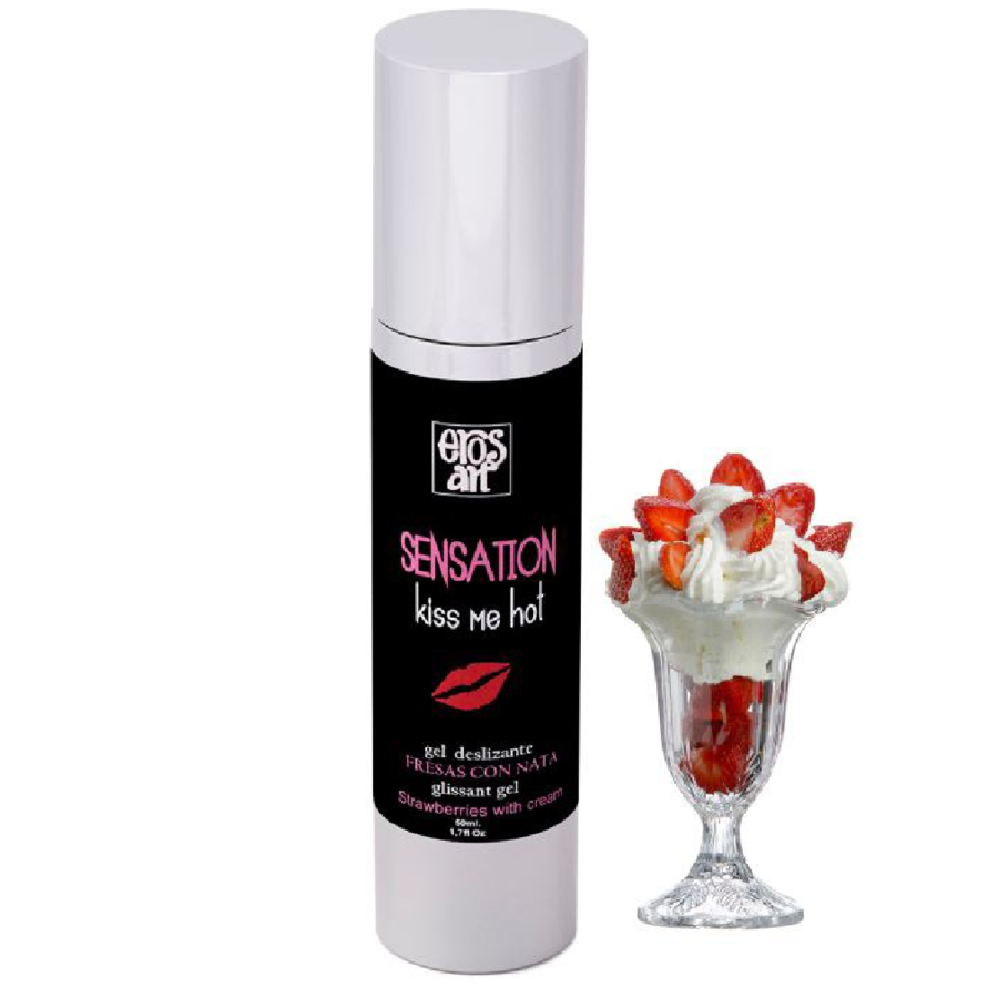Erosart Sensattion lubricante sabor fresas con nata 50 ml
