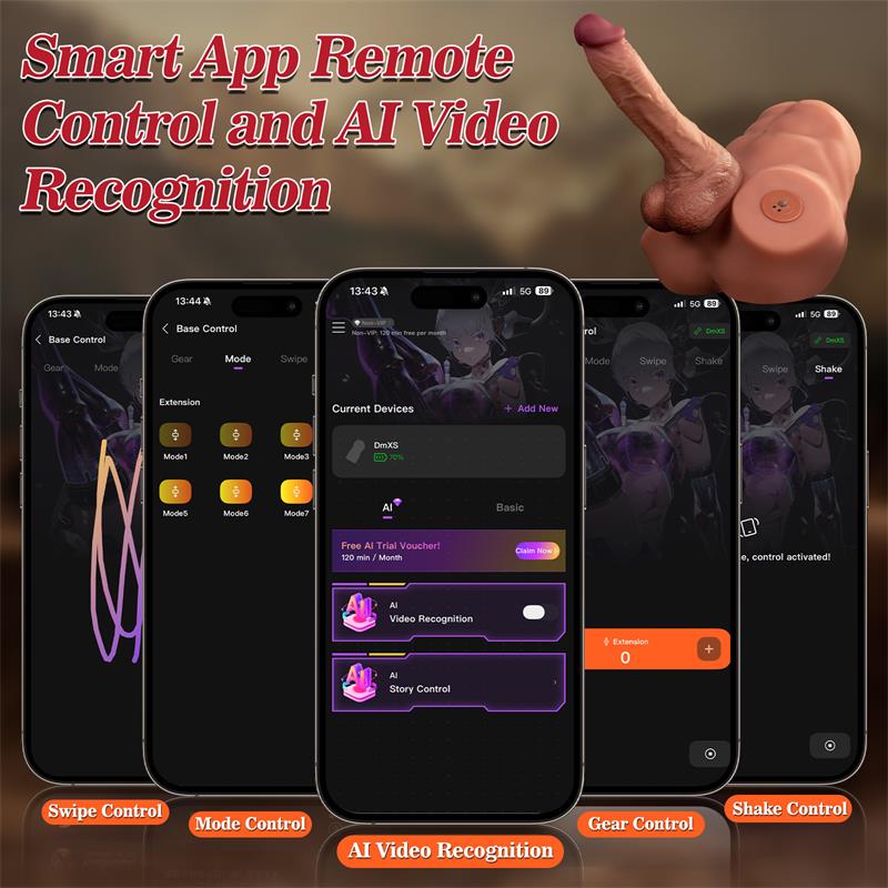 XISE Jonah Semi Torso con Dildo Desmontable, Thrusting y APP 3,48 kg — Imagen 3