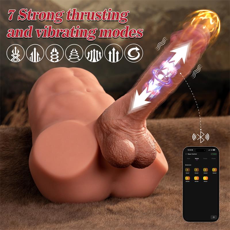 XISE Jonah Semi Torso con Dildo Desmontable, Thrusting y APP 3,48 kg