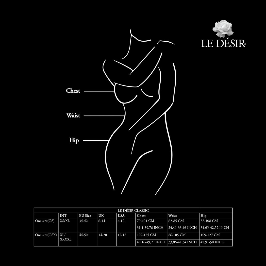 Arnés corporal y cubrepezones Le Désir Luxe Queen XXL–5XL