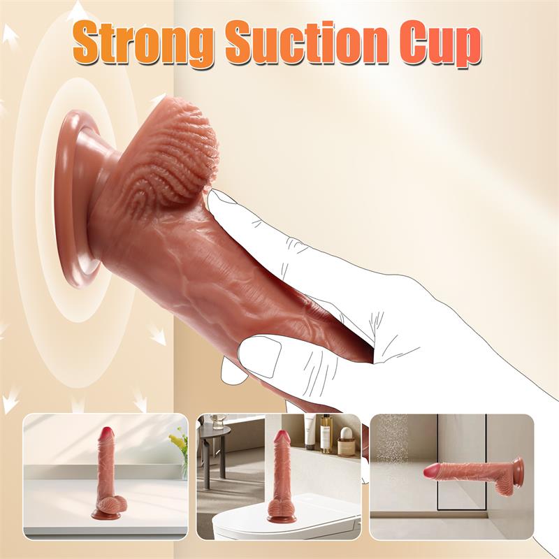 XISE Marvin dildo con vibración y thrusting 20,5 cm — Imagen 6