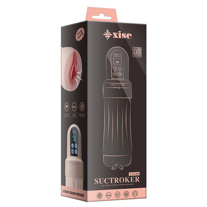 XISE Suctroker V3.0 III masturbador con vibración y efecto succión — Imagen 2