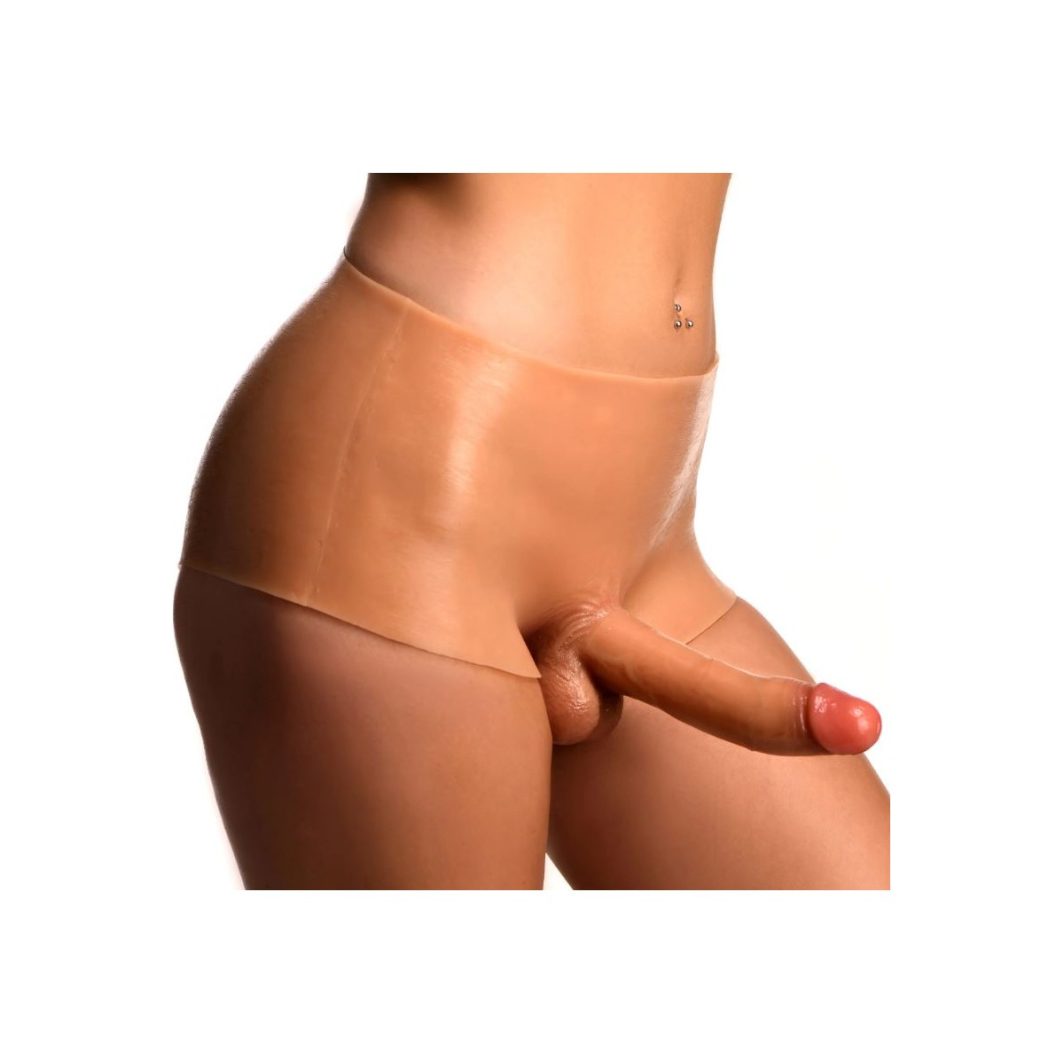 Panty de silicona Boner Briefs talla S con dildo articulable